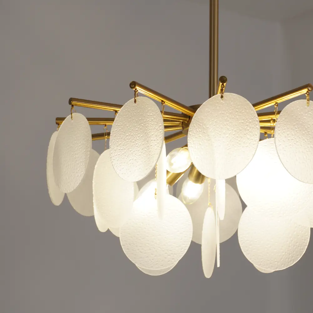 Люстра на штанге Telia 15 м² цвет бронза/белый ESTARES STLM-2177905 - Вид №3