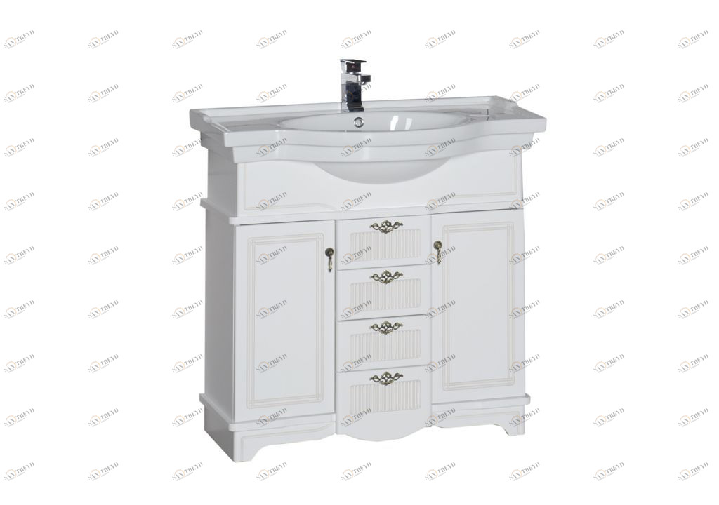 Тумба под раковину Aquanet Луис 90 белый sun-id-276063