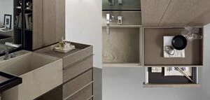 Toscoquattro Контейнер для ванной с 1 ящиком ELEMENTS коричневый