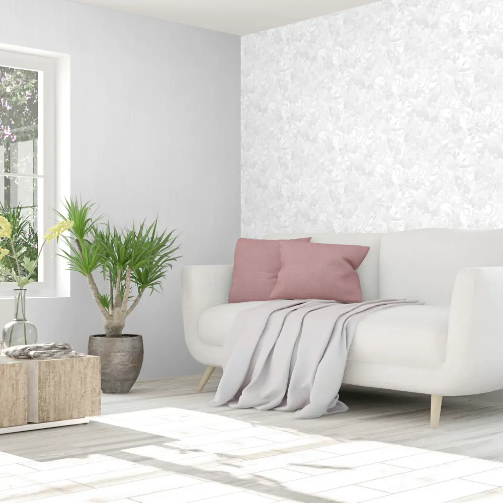 Обои флизелиновые Ateliero Amore Mio белые 1.06 м 889301 STLM-2035008 - Вид №3