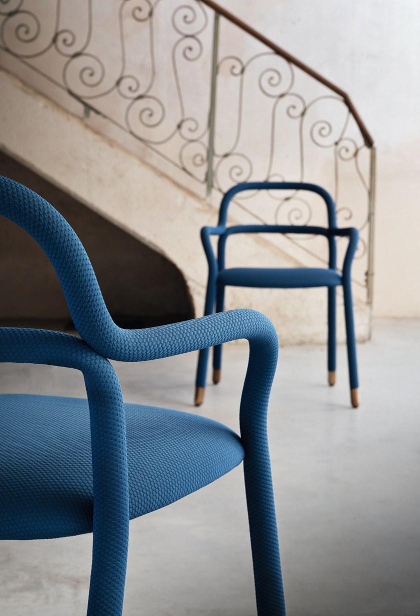 Midj Кресло на четырех ножках с тканевой обивкой Pippi sun-id-1412004 - Вид №3