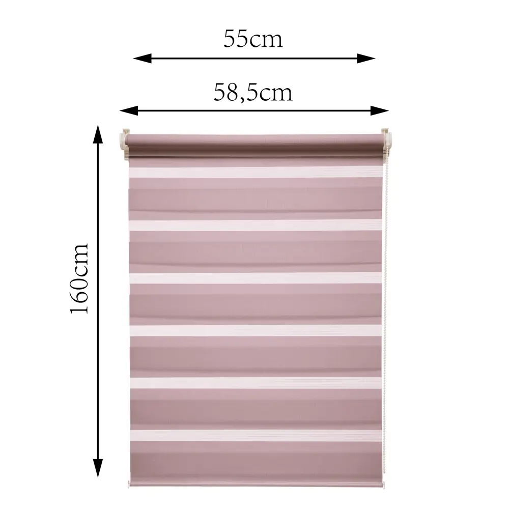 Штора рулонная день-ночь Inspire Peter 55x160 см сиреневая Santal 4 82691049 STLM-2096440 - Вид №2