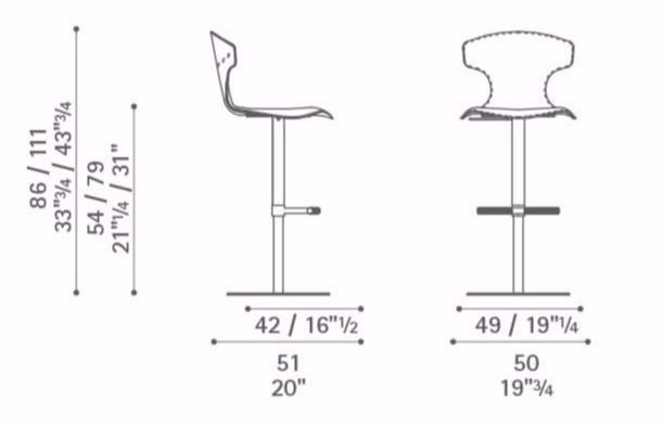 Poltrona Frau Кожаный табурет La collezione - tavoli e sedie sun-id-1354656 - Вид №2