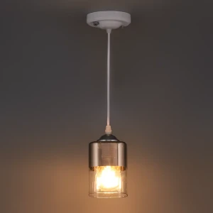 Подвесной светильник Jlight Jada 3178/1P E27 60 Вт, цвет белый/бронза 83279128 STLM-2172353