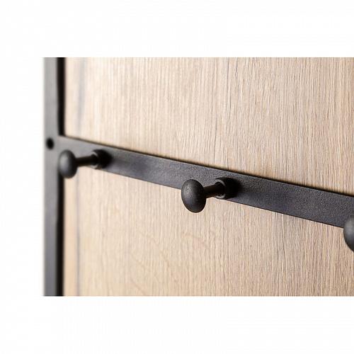 52447 Панель для прихожей с вешалкой Loft Дуб натур. R-HOME 4009303h - Вид №1