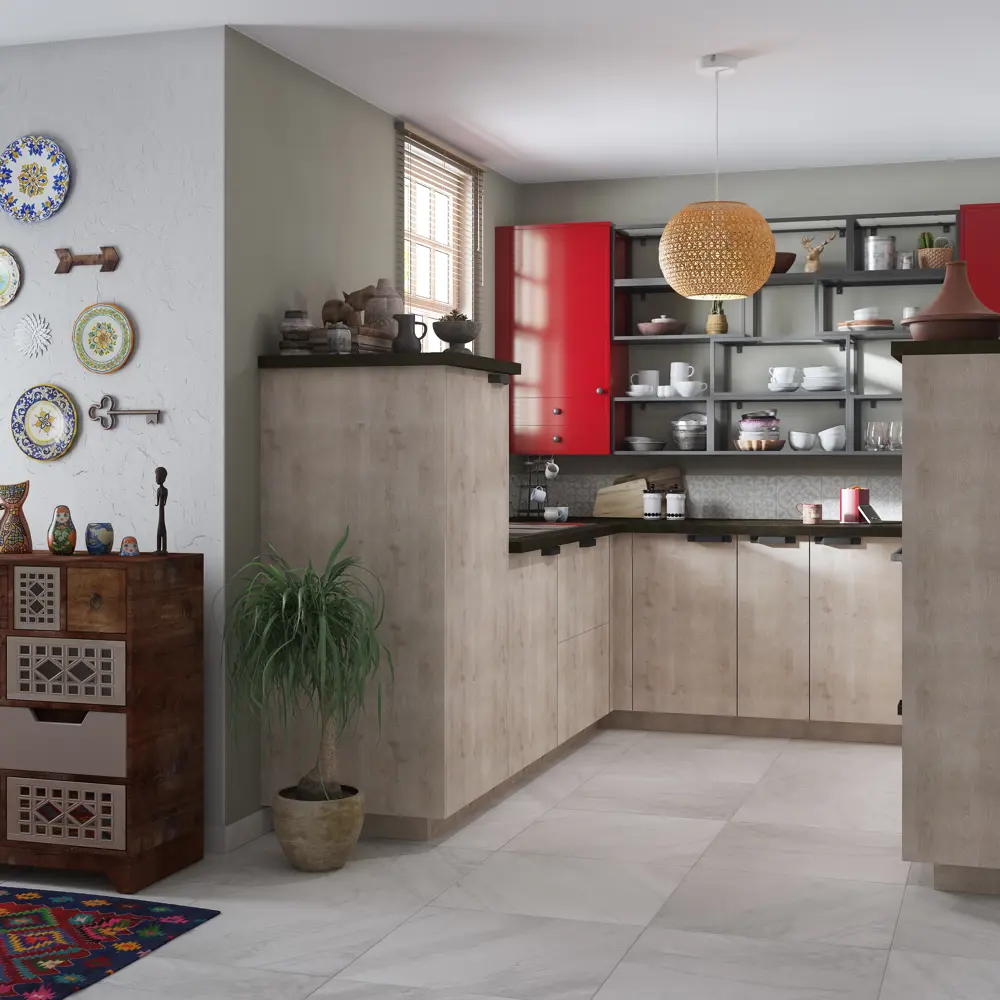 Фасад для кухонного шкафа Нордик 44.7x214.1 см Delinia ID ЛДСП цвет бежевый STLM-2147301 - Вид №7