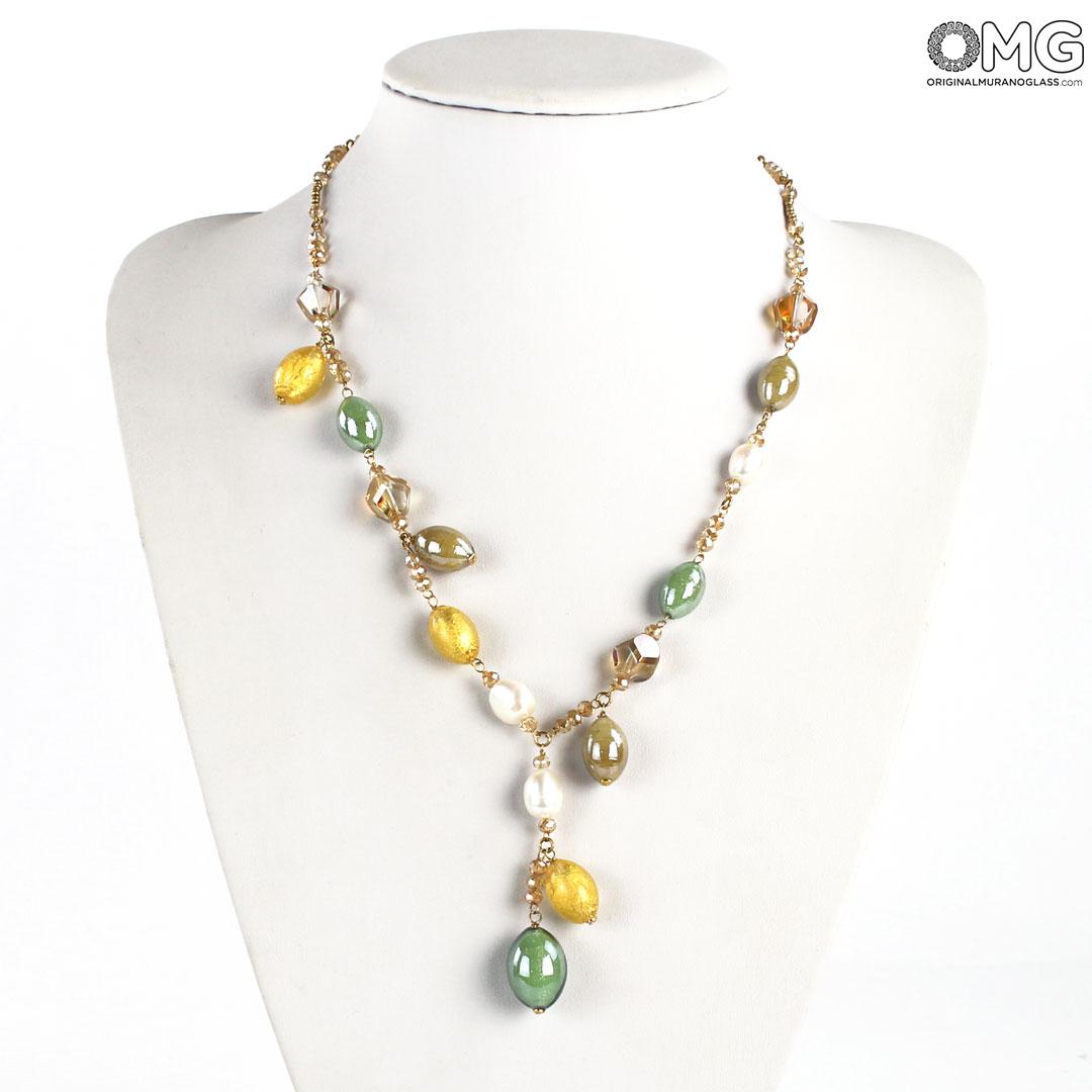 4315 ORIGINALMURANOGLASS Колье Морской песок - Коллекция Antica Murrina - муранское стекло OMG 40 см  - Вид №1