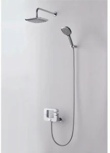 JUSTIME Однорычажный смеситель для душа с ручным душем с верхним душем Dragon 6904-bw-82cp