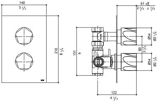 MGS Дивертер / пульт дистанционного управления из нержавеющей стали Penta sun-id-1452427 - Вид №2