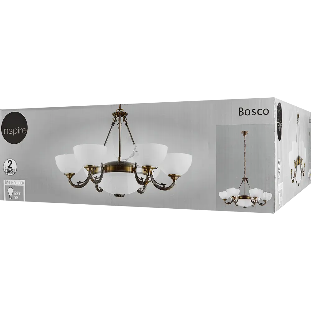 Люстра Inspire Боско 8xE27x60 Вт, металл/стекло 14104804 STLM-2067539  - Вид №7