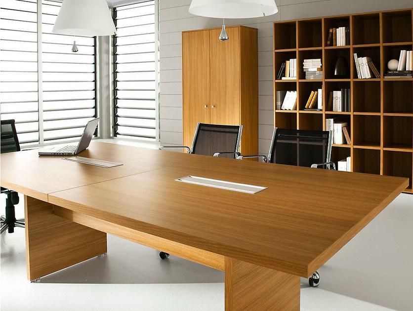 IFT Прямоугольный стол для совещаний из меламина Pratiko sun-id-1429805 - Вид №1