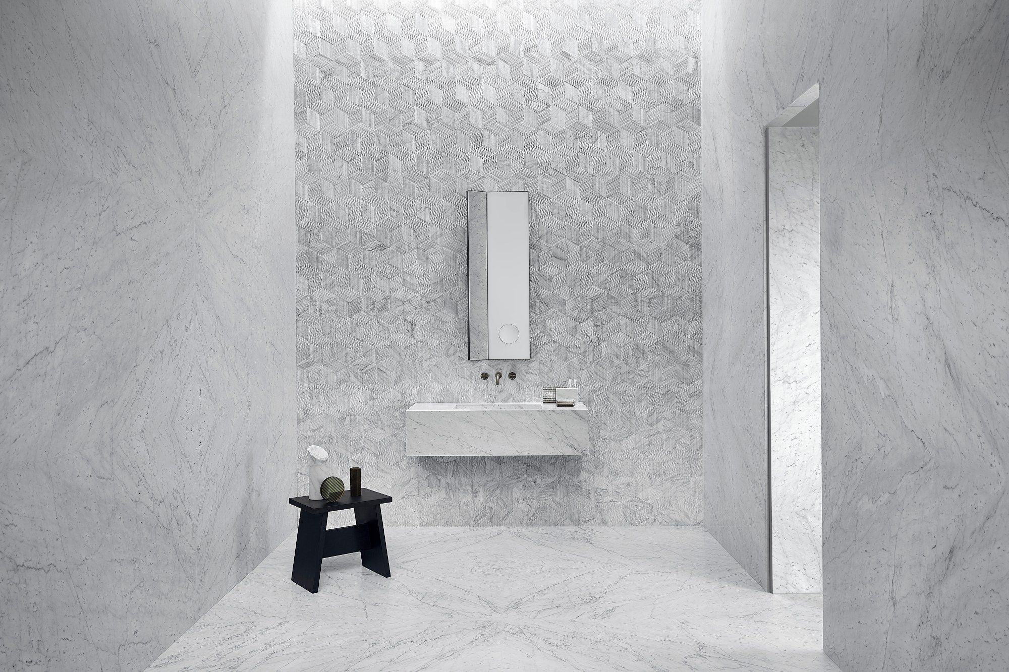 Мраморная прямоугольная подвесная раковина Salvatori STILETTO ARCH-00140478 - Вид №1