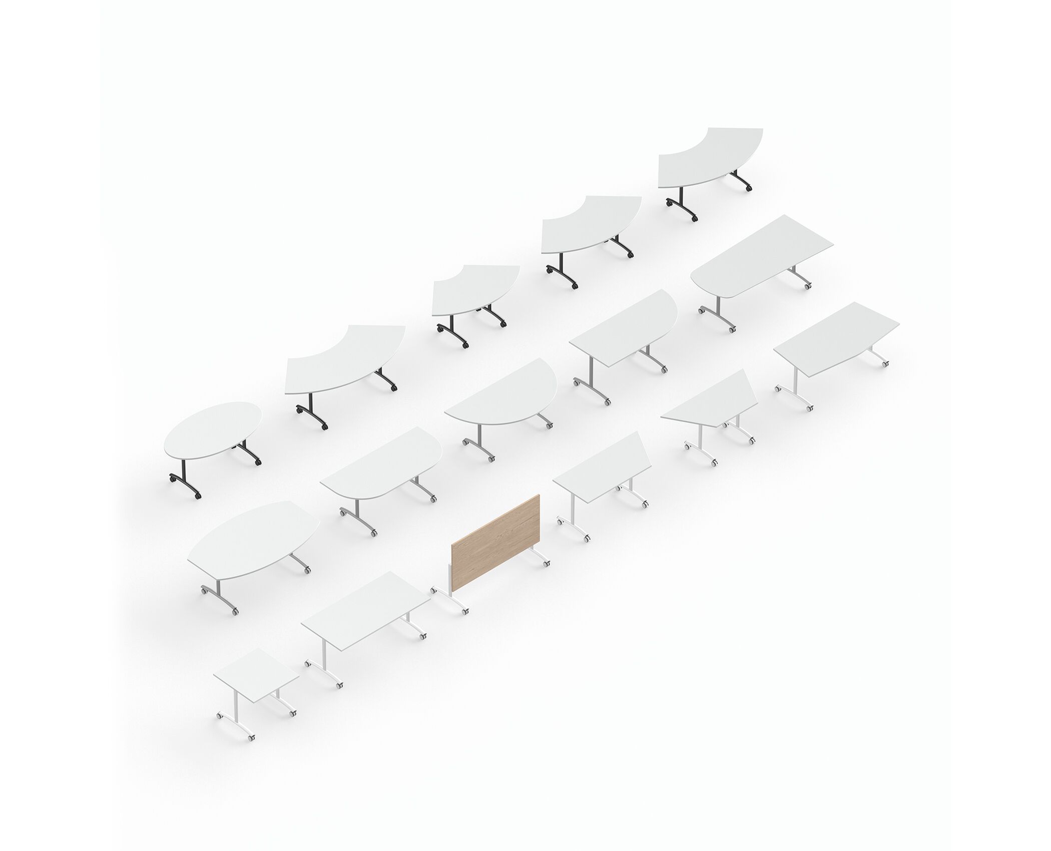 Стол для совещаний на колесиках с откидным верхом IBEBI Архимед ARCH-00006745 - Вид №1