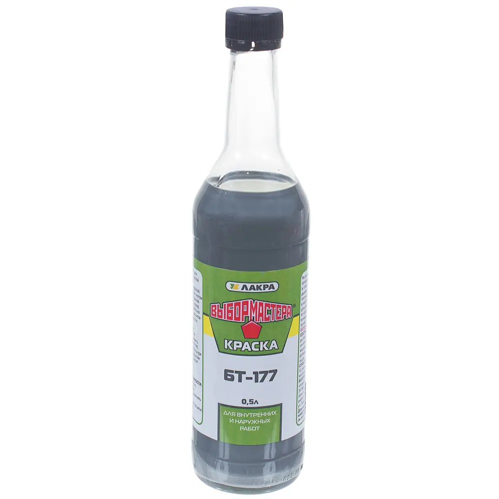 Защитная краска БТ-177 ВЫБОР МАСТЕРА серебристая 0.5 л 14713714 STLM-0005059 - Вид №1