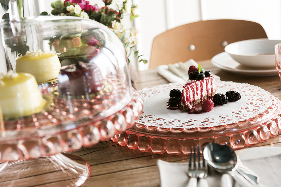 Тортовница Tiffany коралловая Guzzini 19940023 - Вид №1