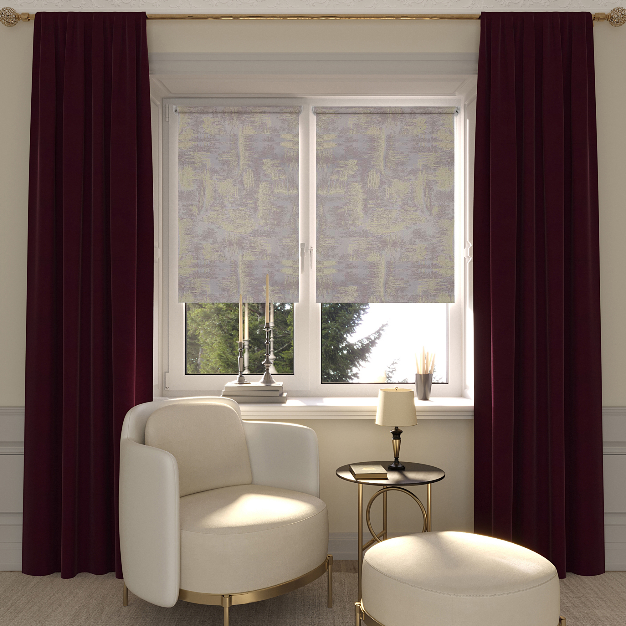 Рулонная штора Legrand Марко 140x175 см коричневая текстурированная 84556876 STLM-0051938 - Вид №3