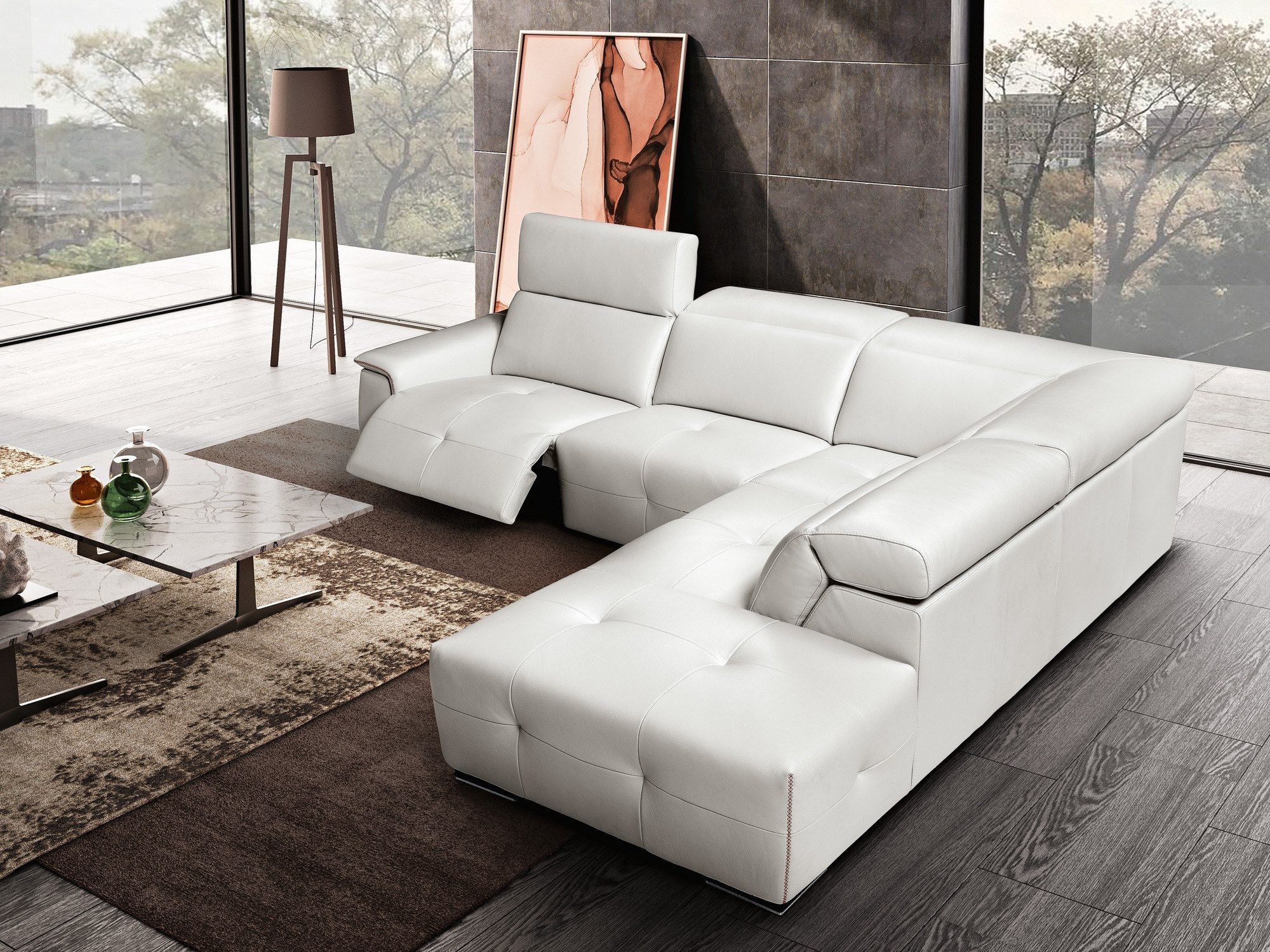 5-местный кожаный угловой диван Max Divani MAYON ARCH-00125883 - Вид №3