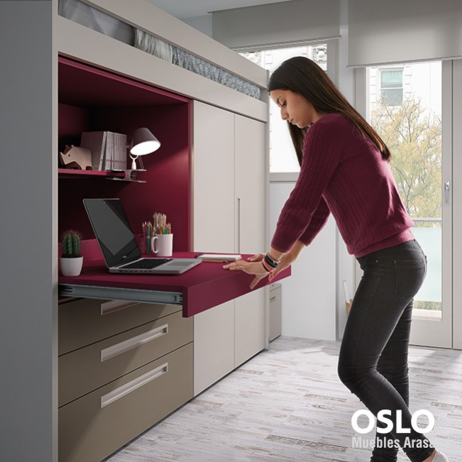 103142 Детская комната с двухъярусной кроватью Ambiente 43 Arasanz Oslo Santreyd - Вид №1