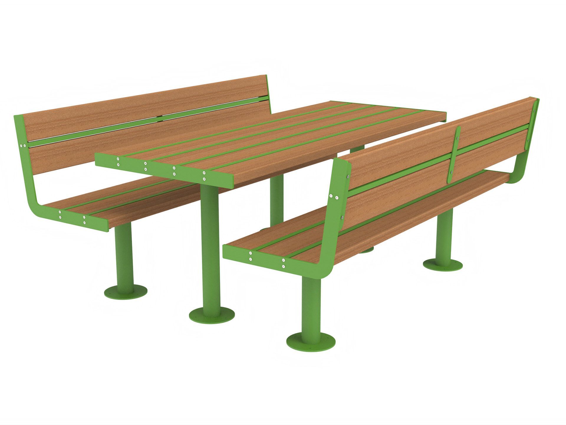 Стол для пикника со встроенными скамейками Lazzari Joy ARCH-00005444 - Вид №7