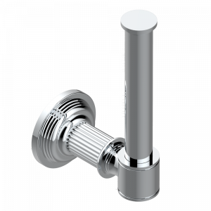 U9N-542 Бумагодержатель настенный резервный Thg-paris Grand central с ручками-рукоятками с чёрным ониксом Хром