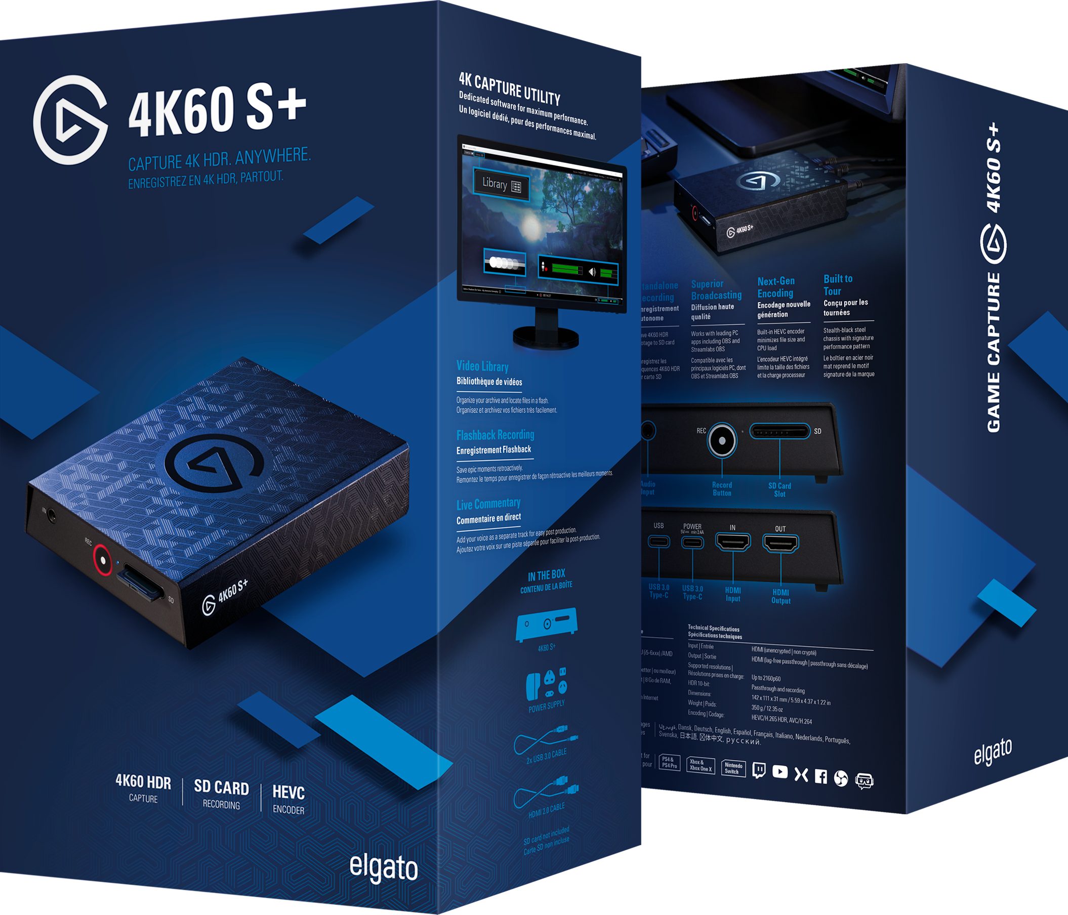 10GAP9901 Устройство захвата видео game capture 4k60 s+ Elgato Santreyd  - Вид №8