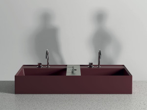 Керамическая прямоугольная двойная раковина