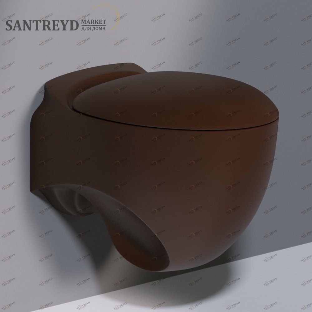 SS531T0R0V6.107 Подвесной унитаз настенный Коричневый A. e T. Italia ACCENT Италия AeT ITALIA
