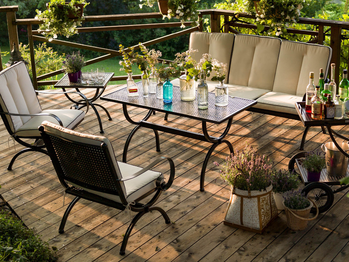 65.00.0988 Набор "Ромео Элегантность" из 9 предм. - включая 4 кресла Romeo Elegance, 4 подушки для сиденья / спинки, простые натуральные, 1 стол Romeo ∅ 100 см. Mbm