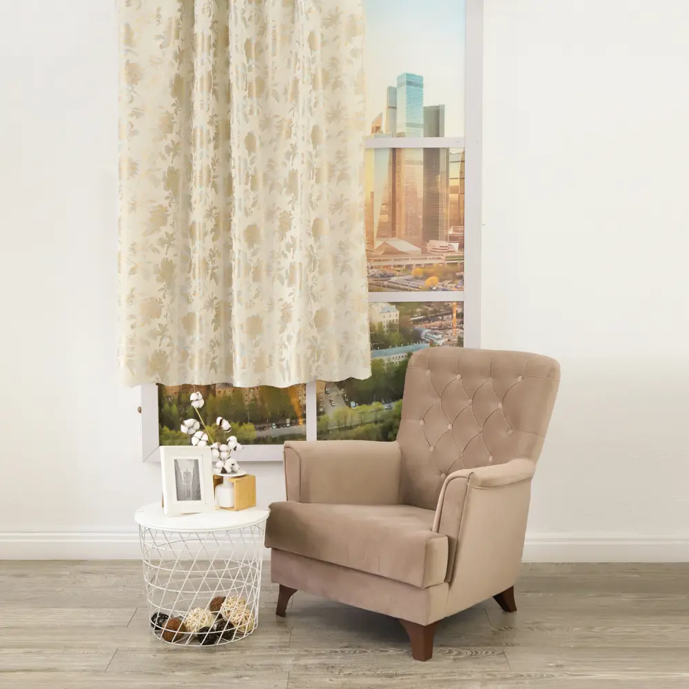 Ткань Santreyd Ностальгия 1805 - жаккард ментол для элегантных штор 83868879 STLM-1021966 - Вид №3