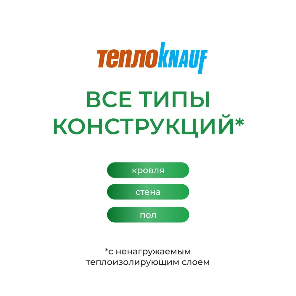 Утеплитель Knauf Insulation ТеплоKnauf Стена 50 мм 12 шт 610x1300 мм 9.516 м² STLM-2013849 - Вид №4