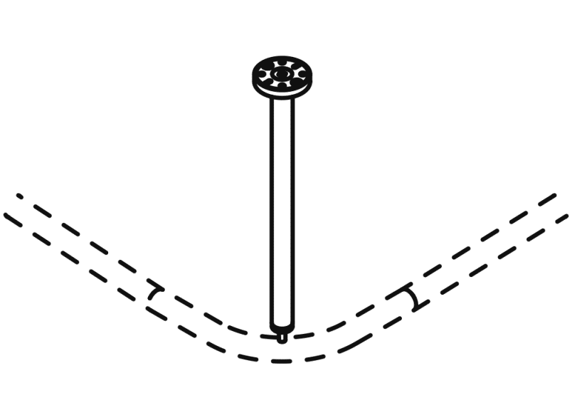 900.34.001XA потолочная подвеска HEWI System 900 - Вид №3