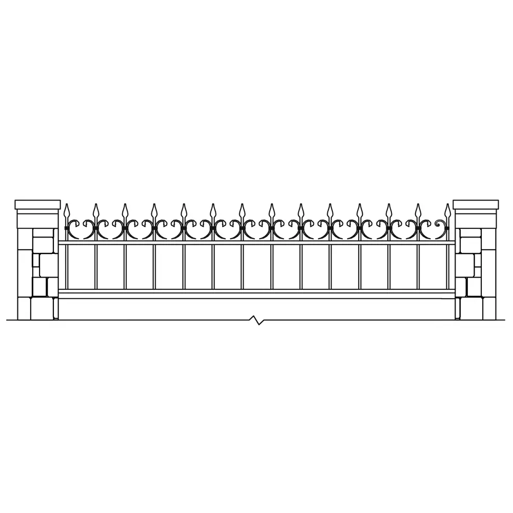 Santreyd: Кованый C-образный завиток для ограждений 115×110 мм 81964754 STLM-0015728 - Вид №3