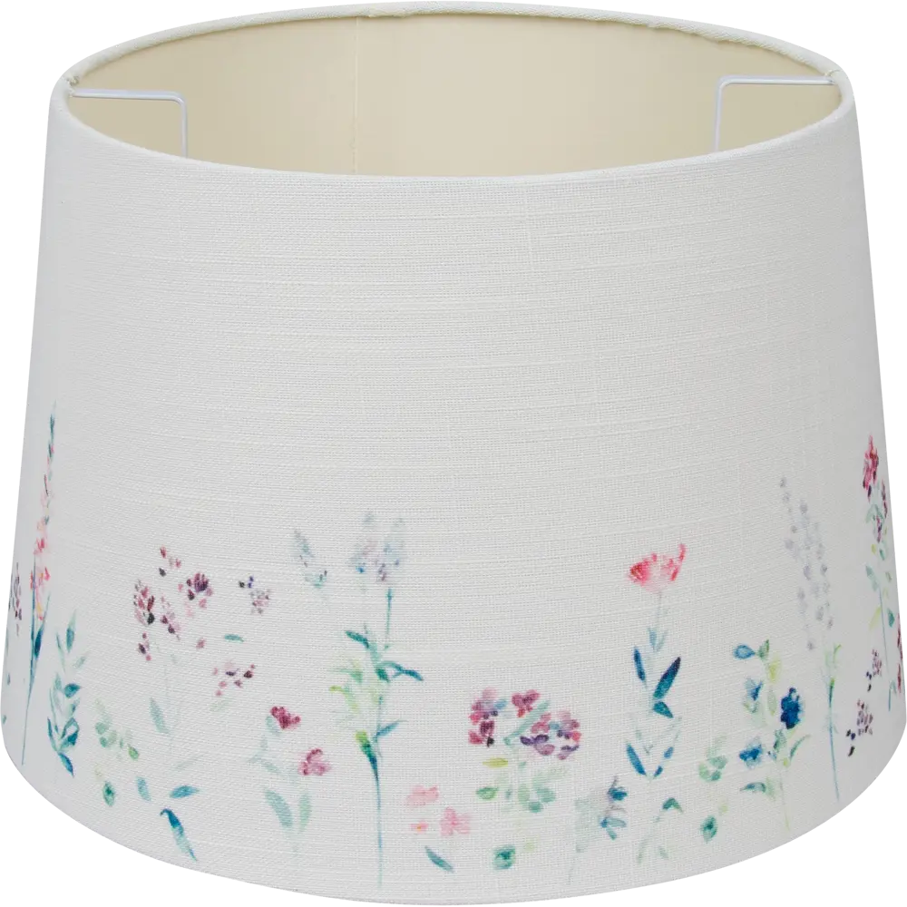 Абажур Linen Ivory Print 7843-5 E27/E14, кольцо, цвет бежевый 82309717 STLM-2034059 LAMPLANDIA 