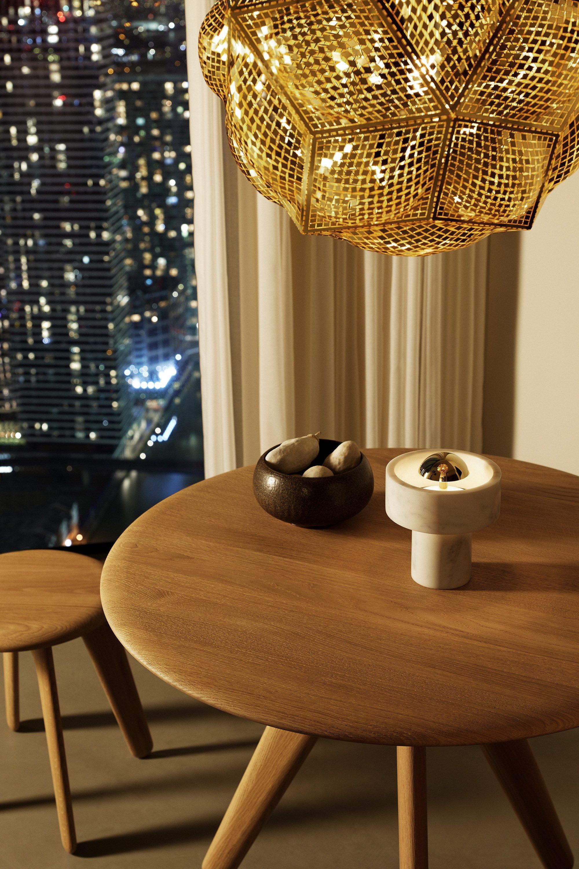 Мраморная настольная лампа с батарейным питанием Tom Dixon Stone ARCH-00060913 - Вид №13