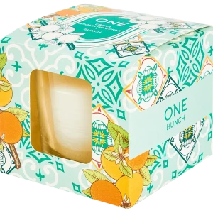 Свеча ароматическая в стакане Bunch зеленая 6 см