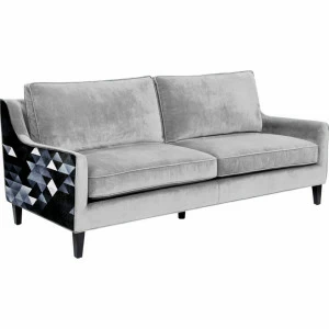 Диван Rainbow Silver by James Soares прямой серый ICON DESIGNE RAINBOW 096826 Серый