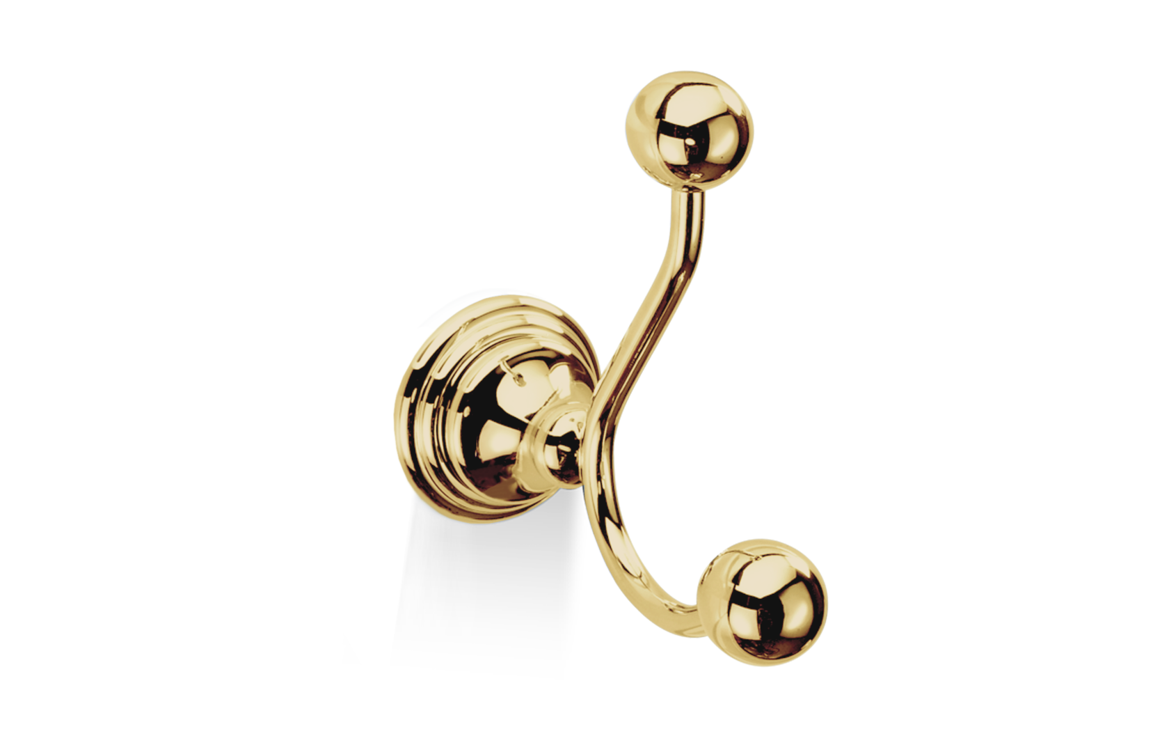 крючок двойной CL HAK2 DECOR WALTHER Хром 511000 Classic - Вид №1