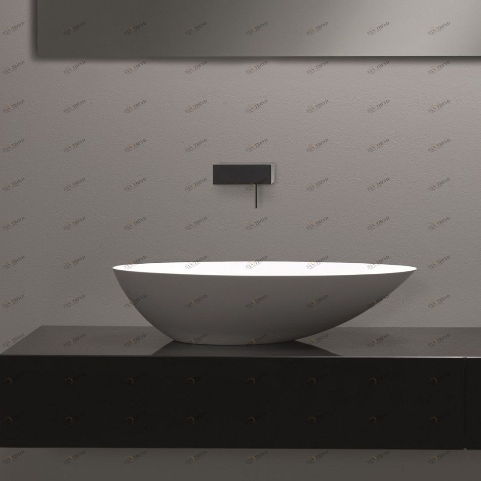 45706 Накладная раковина на столешницу  овальная Toscoquattro 