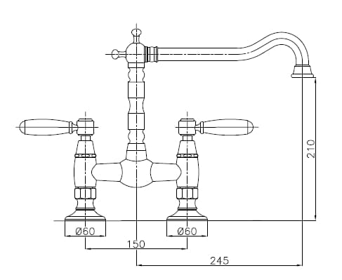 Палуба кухонный кран Gaia Mobili Complements ARCH-00059664 - Вид №2