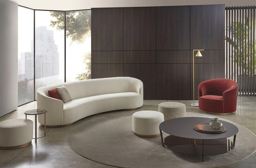 Marelli Изогнутый диван из ткани Moon sun-id-1418419 - Вид №9