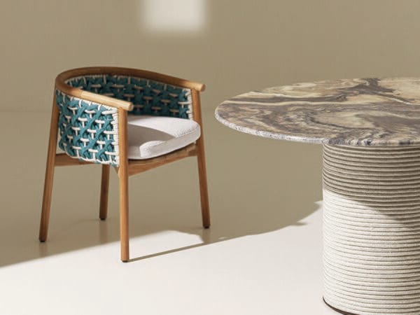 Стул для сада из тикового дерева с подлокотниками Ethimo патио ARCH-00083384 - Вид №8