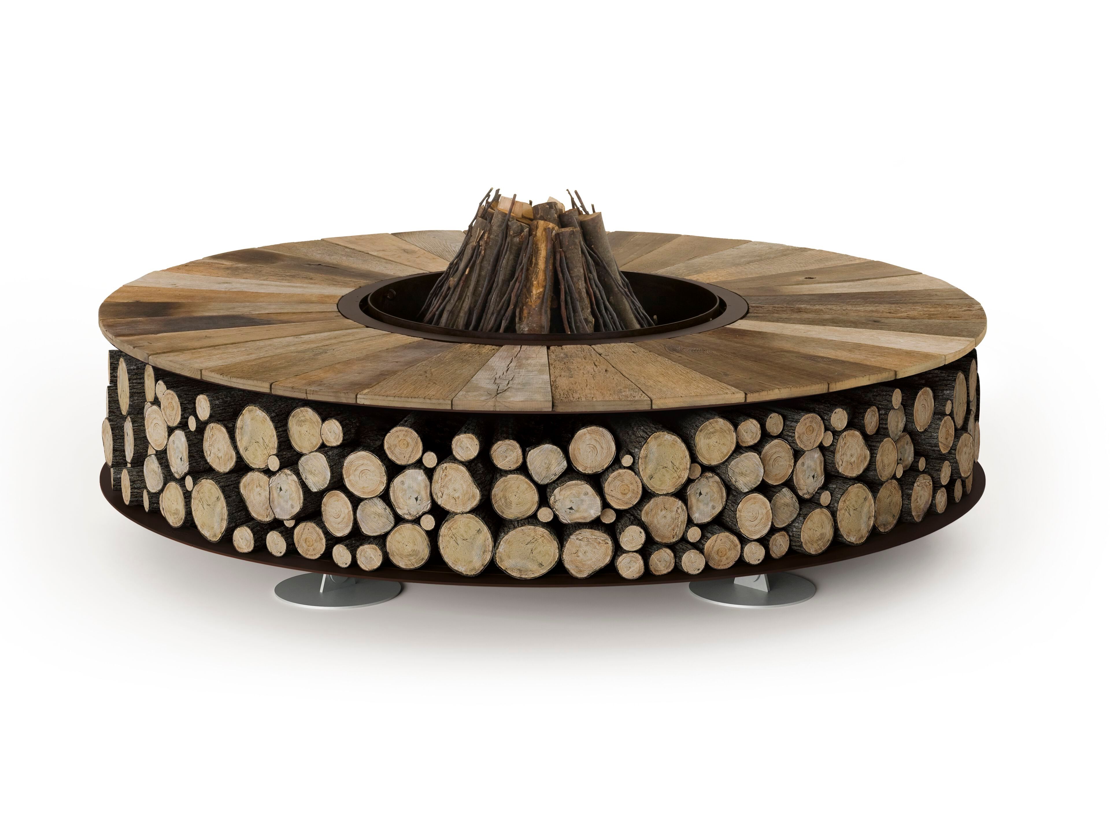 Жаровня из стали и дерева Ak47 Design ZERO WOOD ARCH-00082569 - Вид №9