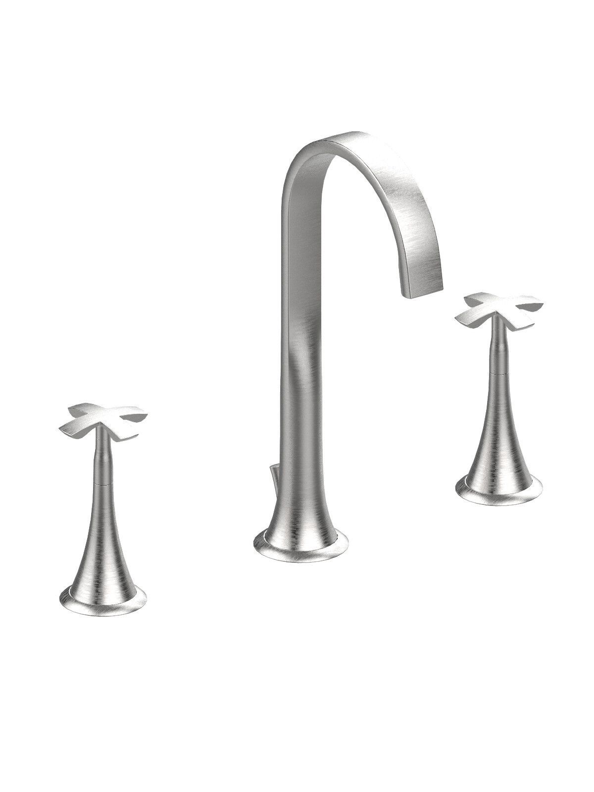 Высокий смеситель для раковины с раздельными розетками Rubinetterie Frattini Lucrezia ARCH-00072703 - Вид №10