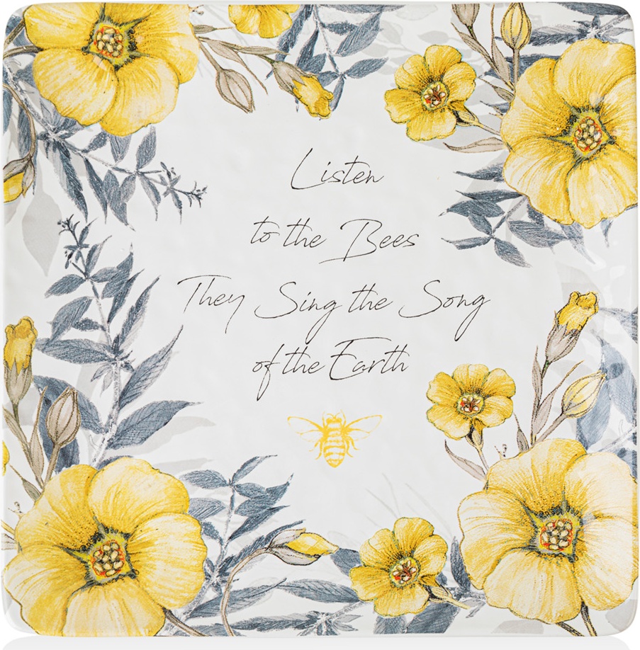 10671422 Certified International Блюдо квадратное Certified Int. Пчелки 32х32см, керамика Керамика 