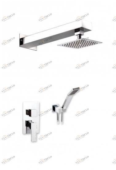 Ama Luxury Shower Настенная лейка душа из нержавеющей стали с держателем sun-id-1495095