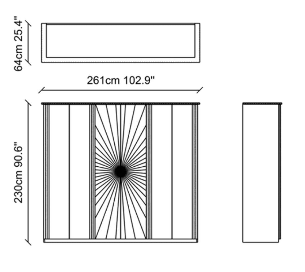 Деревянный шкаф с зеркалом NDESIGN Ezora ARCH-00107176 - Вид №5