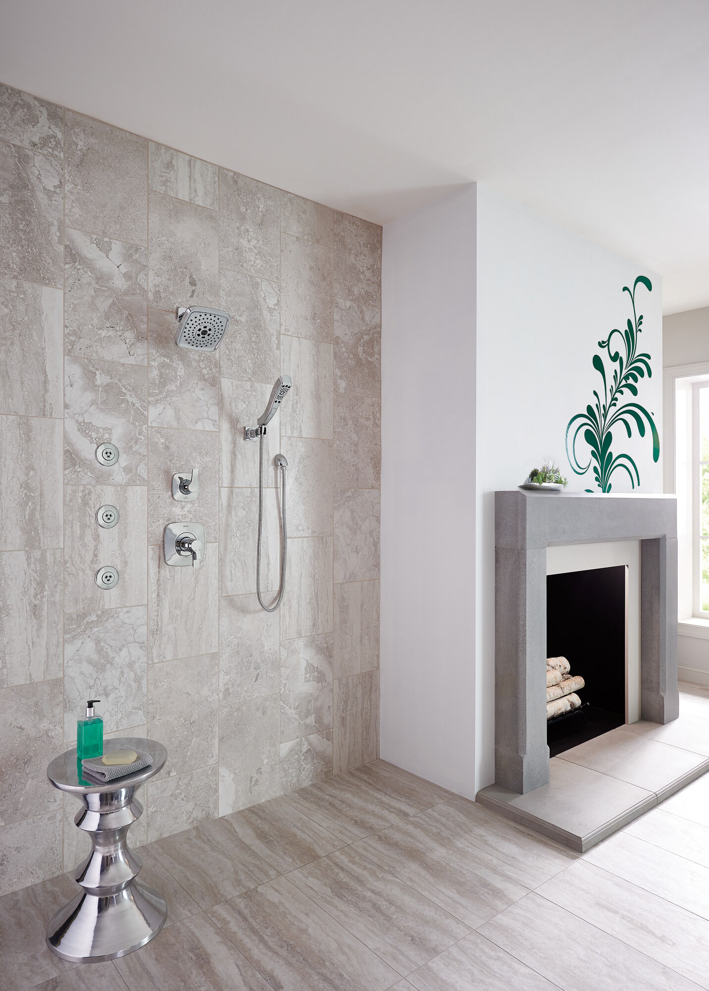 T17T252 Облицовка для душа H2Okinetic® серии TempAssure® 17T Delta Faucet Tesla Хром - Вид №2