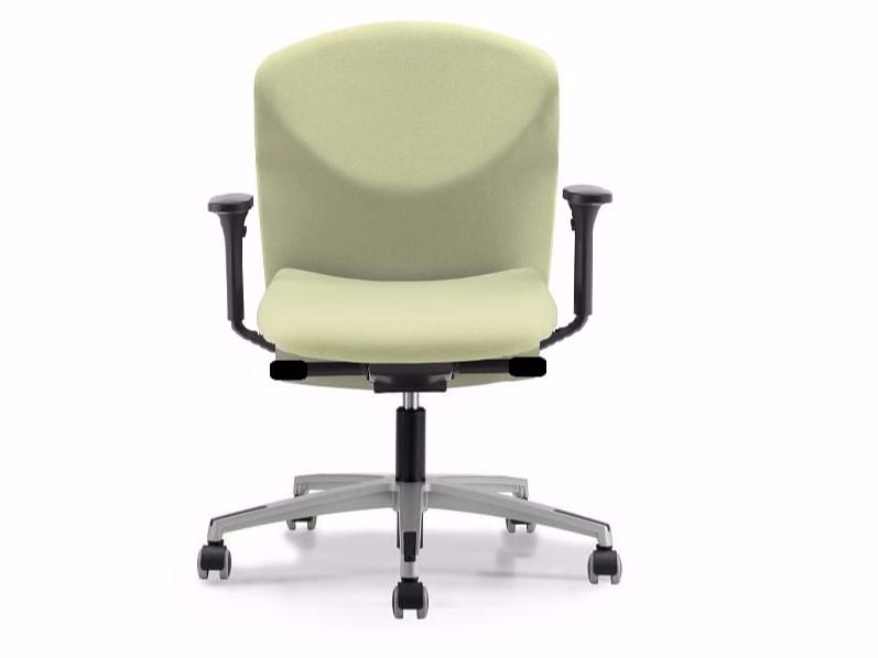 Офисное кресло из ткани с колесами и подлокотниками с 5 спицами TALIN Vulcan ARCH-00002575