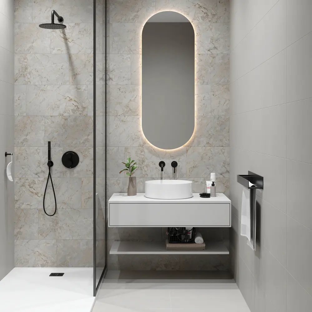 Глазурованный керамогранит LB Ceramics Эпоха 30x60.3 см 1.44 м² матовый цвет мрамор серый STLM-2043278