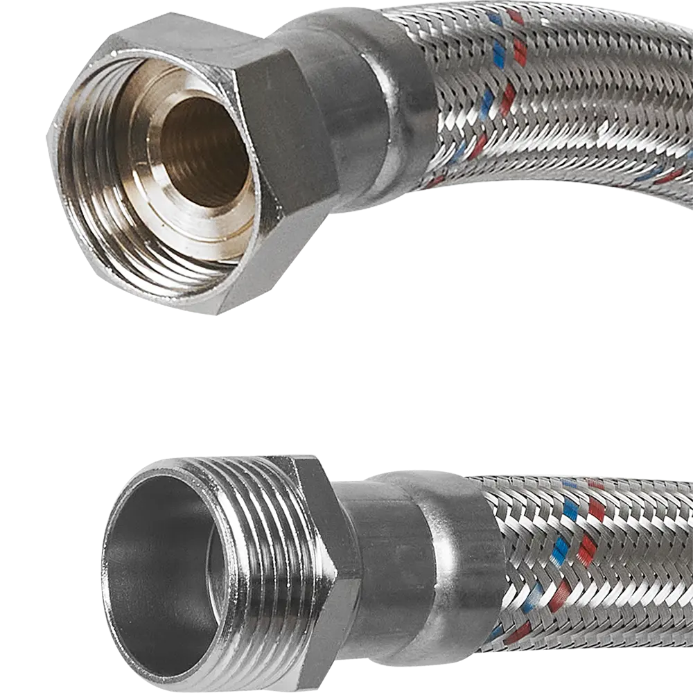 Гибкая подводка для воды Aquabeam 1"x1" гайка - штуцер 60 см STLM-2054659 - Вид №1